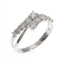 K18WG ダイヤモンドリング