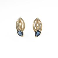 K18YG サファイヤピアス