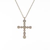 カシケイ クロス ダイヤモンドネックレス