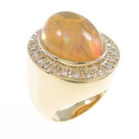 K18YG オパールリング