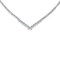 K18WG ダイヤモンドネックレス