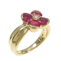 サザンクロス フラワー ルビーリング