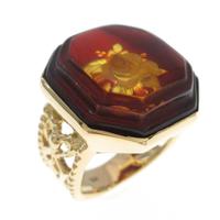 K18YG ローズ コハクリング