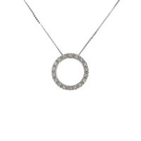 K18WG ダイヤモンドネックレス