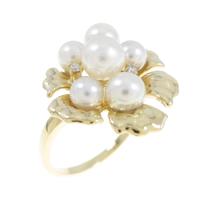 K18YG アコヤパールリング