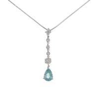 PT／K18WG パライバトルマリンネックレス