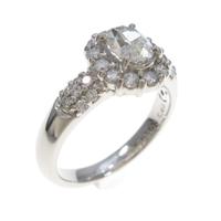 プラチナダイヤモンドリング 0．503ct・J・SI2・オーバルカット