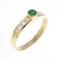 K18YG エメラルドリング