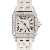 カルティエ WF9003Y8 サントスドゥモワゼル WG／D クォーツ