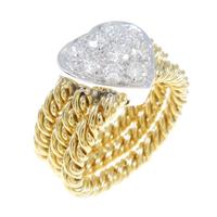 ポメラート ハート ダイヤモンドリング