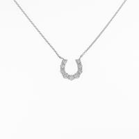 PT ホースシュー ダイヤモンドネックレス