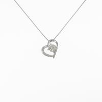PT ハート ダイヤモンドネックレス