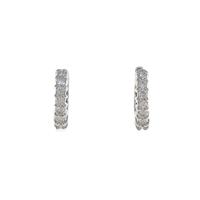 K18WG ダイヤモンドピアス