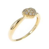 K18YG フラワー ダイヤモンドリング