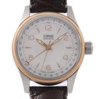 オリス 01 754 7679 4331?07 ビッグクラウンポインターデイト PGコンビ 自動巻20％引き