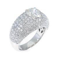 K18WG ダイヤモンドリング 1．509ct・H・SI1・GOOD