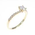 K18YG ダイヤモンドリング 0．350ct・D・VS1・GOOD