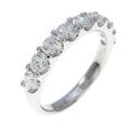 【新品】プラチナ ハーフエタニティ ダイヤモンドリング 1．004ct・F・VVS2?SI1・EXT