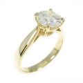 【リメイク】K18YG ダイヤモンドリング 1．504ct・L・VVS2・GOOD