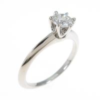 ティファニー クラシックソリティア リング 0．39ct・G・VS2・EXT