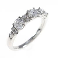 【リメイク】プラチナダイヤモンドリング 0．669ct・E?F・VVS2・GOOD