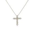 K18YG クロス ダイヤモンドネックレス