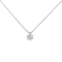プラチナダイヤモンドネックレス 0．332ct・G・SI2・GOOD