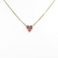 750YG ハート ルビーネックレス