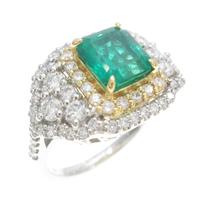 PT／K18YG エメラルドリング