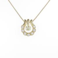 K18YG 2WAY ダイヤモンドネックレス