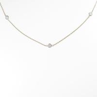 K18YG ダイヤモンドネックレス