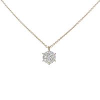 【リメイク】K18YG ダイヤモンドネックレス 1．554ct・J・SI2・VG