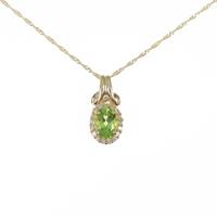 K18YG ペリドットネックレス