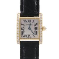 【sdty】カルティエ WE100151 タンクフランセーズ YG／D クォーツ