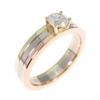 カルティエ トリニティ ソリテール リング 0．27ct・F・IF・3EXT