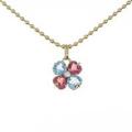 ブルガリ フラワー カラーストーンネックレス