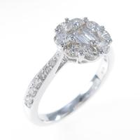 K18WG ダイヤモンドリング