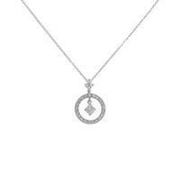 K18WG ダイヤモンドネックレス