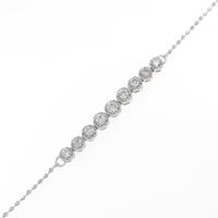 K18WG ダイヤモンドブレスレット