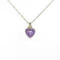 K18YG ハート アメジストネックレス