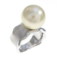 K18WG シロチョウパールリング