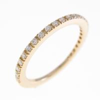 K18PG ハーフエタニティ ダイヤモンドリング