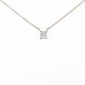 【リメイク】K18YG ダイヤモンドネックレス 0．327ct・I・VS1・ファンシーカット
