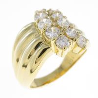 K18YG ダイヤモンドリング