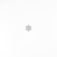 プラチナダイヤモンドピアス 0．348ct・H・SI2・VG 片耳