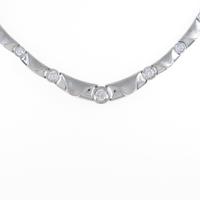 K18WG ダイヤモンドネックレス