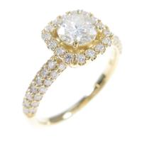 【リメイク】K18YG ダイヤモンドリング 0．511ct・H・VS1・GOOD