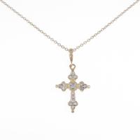 ローリーロドキン クロス ダイヤモンドネックレス