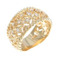 K18YG ダイヤモンドリング