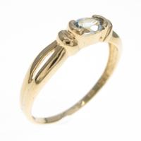 K18YG アクアマリンリング